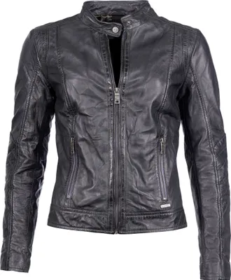 Produktbild von Maze Lederjacke Marcie Damen grau 3XL