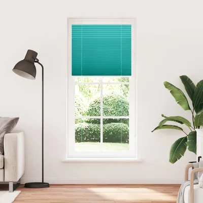 Productafbeelding van vidaXL Plissé gordijn, petrolgroen, 95x200 cm, stofbreedte 94,4 cm, polyester