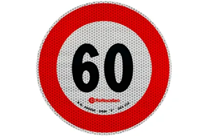 Image de autocollant de vitesse 60 km/h