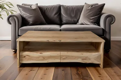 Produktbild von Couchtisch Akazienholz massiv natur Beistelltisch  130 x 70 x 45 cm DAHLIA I