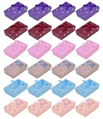 Immagine prodotto di Solidchoice - Set di 24 scatole regalo colorate per gioielli