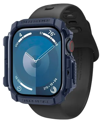 Immagine prodotto di Spigen Rugged Armor, Custodia, Smartwatch, Blu navy, Apple, Apple Watch 10 (42 mm), Poliuretano termoplastico (TPU)