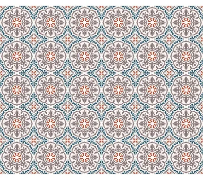 Produktbild von Selbstklebende Fliesenaufkleber für Küche und Bad – 30 Zementfliesenaufkleber, Azulejos-Stil, Cleora – 30 Aufkleber, 20 x 20 cm