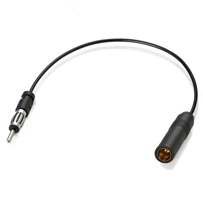 Antennenkabel DIN-Stecker auf Buchse, 50 cm, für Auto Radio