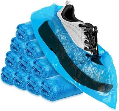 Produktbild von Famanu Überschuhe Kunststoff – 100 Stück – Wasserdicht – Einheitsgröße