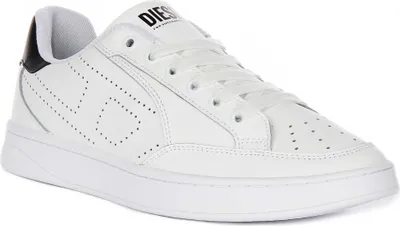 Produktbild von Diesel Dakota Low In White Black For Men – 11 UK - 45 EU - 12 US / White Black