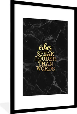 Produktbild von MuchoWow® Gerahmtes Poster Zitate - Sprichwörter - Gold - Marmor 60x90 cm - Poster mit Schwarzem Bilderrahmen Wandposter Rahmen Foto Bilder - Dekoration - Wandposter Wohnzimmer - Hochwertig