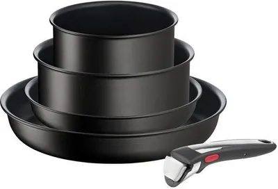 Produktbild von Tefal L3959543, Frittierset, Schwarz, Aluminium, Titan, Schwarz, Thermo-Punkt