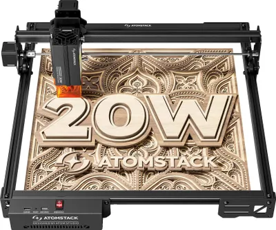 Obrázek produktu pro Laserová gravírka, vysoká přesnost, uživatelsky přívětivé nastavení, A20 Pro V2, EU zástrčka