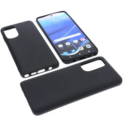 Produktbild von foto-kontor Hülle kompatibel mit Motorola Moto G Stylus 2022 5G Schutzhülle schwarz Tasche Gummi TPU Handy Schutz Handytasche Handyhülle Smartphone Case Kantenschutz Eckenschutz