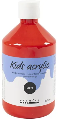 Obrázek produktu pro akrylová barva matná 500ml červená