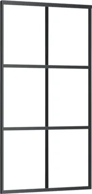 Obrázok produktu pre Posuvné dvere ESG sklo a hliník 102x205 cm čierne