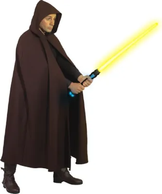 Produktbild von O7454 braun Damen Herren Umhang-Cape mit Kapuze Mönchskutte