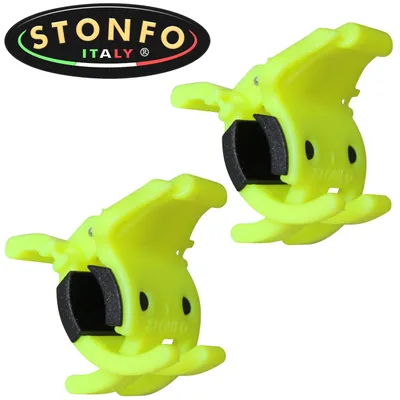 Produktbild von Stonfo Rutenclip 6-22mm gelb - 2 Rutenclips
