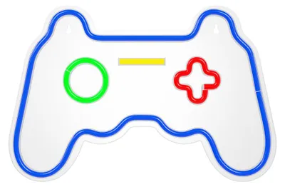 Image de Forever Light FPNE03X veilleuse néon PLEXI LED GAMEPAD enseigne lumineuse LED signes multicolores