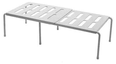 Kunststof schoenenrek, 69x24x15 cm, grau, mehrlagig