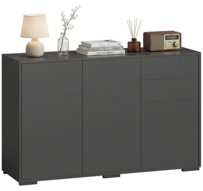 Immagine prodotto di HOMCOM Credenza, mobile contenitore, mobile multiuso con 2 cassetti e 3 ante