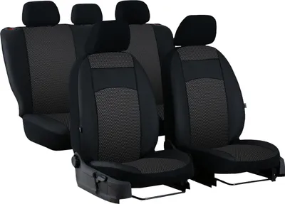 Produktbild von Sitzbezüge Auto Universal Schonbezug Autositzbezüge für Kunstleder Schwarz Set