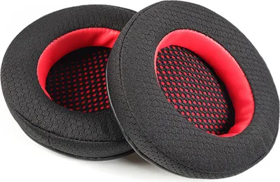 Produktbild von INF 2er-Pack Ersatz-Ohrpolster für Razer Kraken Pro V1-Kopfhörer Rot