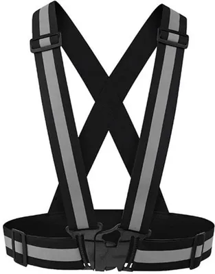 Produktbild von Korntex KXZBAND | Reflective Body Belt Prague Sicherheitsweste - Farbe: Black - Größe: One Size