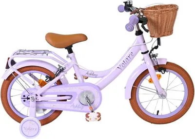 Produktbild von Volare Ashley Kinderfahrrad - Mädchen - 14 Zoll - Lila - Zwei Handbremsen