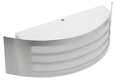 Zdjęcie produktu dla Zewnętrzna lampa ścienna do oświetlenia ściennego LED Zewnętrzna lampa ścienna ze stali nierdzewnej IP54 srebrna