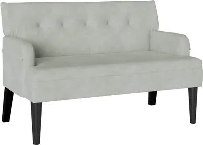 Obrázok produktu pre vidaXL Pohovka Chesterfield Hellgrau 112 x 65,5 x 75 cm Samt