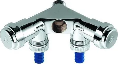 Produktbild von GROHE WAS-Doppelventil 41020 Einfach Design-Griff DN15 Rückflussverh. chrom