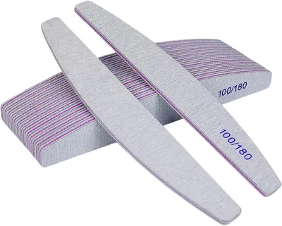 Produktbild von Nagelfeile 100/180, 50 Stück, Halbmond, für Maniküre
