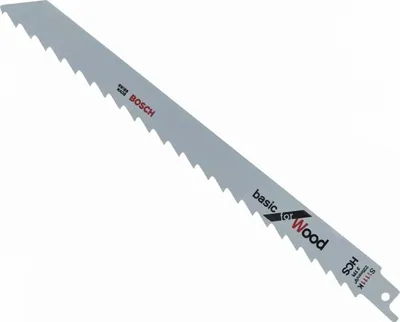 Produktbild von Bosch 2609256700, Säbelsägeblatt, Holz, Hartstahl (HCS), 20,7 cm, 22,8 cm, 2 Stück(e)