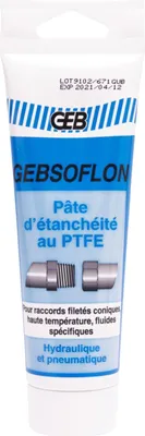 Immagine prodotto di Massa sigillante in PTFE GEB GEBSOLFLON per raccordi filettati conici, 125 g
