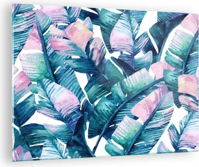 Produktbild von Bilder auf glas - Blatt Pflanze Blume - 70x50cm - Glasbilder - Wandbilder - Kunstdruck - zum Aufhängen bereit - Wanddekoration aus Glas - Glas Bilder - Wandbild auf Glas - Einteilig - GAA70x50-3949