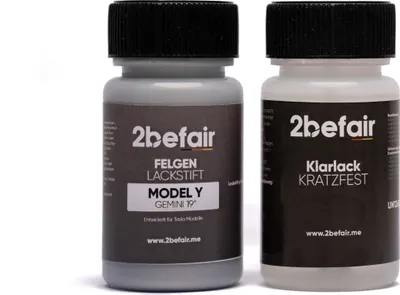 Obrázek produktu pro 2befair lakovací fixy na kola pro Tesla 19" Gemini Model Y (stříbrné do 09.2024)