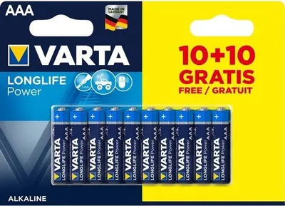 Zdjęcie produktu dla Varta LR03 AAA, baterie alkaliczne, 1100 mAh, 1,5 V – opakowanie 200 sztuk