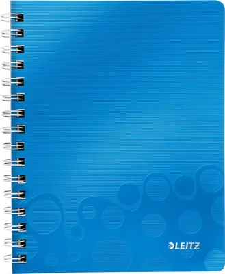 Produktbild von Blok poznámkový linajkový Leitz WOW A5 metalický modrý
