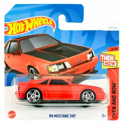 Obrázek produktu pro Modely aut Hot Wheels, Mustang SVO, rok 1984, červená barva, měřítko 1:64