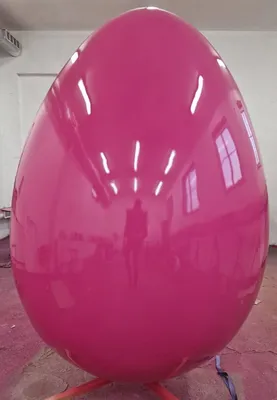 Produktbild von Casa Padrino Luxus XXL Deko Osterei mit Ständer Pink 160 cm