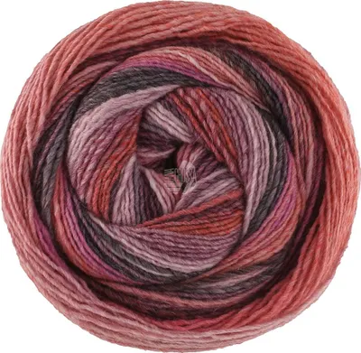 Produktbild von Lana Grossa - Gomitolo Fumo 0513 blassrosa rosa pink hellgrau dunkelgrau terrakotta