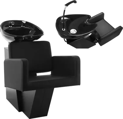 Produktbild von Physa TERMOLI Friseurwaschbecken mit Stuhl schwarz