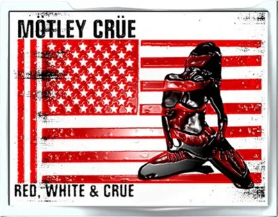 Image de Motley Crue - Badge "Red, White & Crue" - Métal RO8889 (Taille unique) (Rouge/Blanc/Noir)