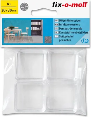 Produktbild von Möbeluntersetzer 30mm x 30mm fix-o-moll