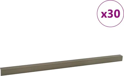 Image de vidaXL Profils de nez de marche 30 pcs Champagne 67 cm Aluminium