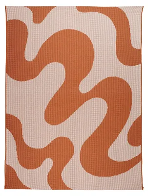 Produktbild von In- & Outdoor Teppich - Summer Swirl Terracotta