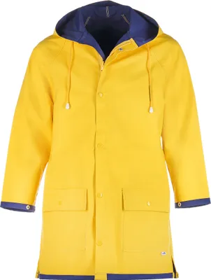 Produktbild von modAS Uni Regenjacke Original Friesennerz Wendejacke – Regenmantel Regenparka Damen Herren Ostfriesennerz in Gelb Größe XL