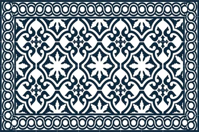 Produktbild von Terrasse Vinylteppich Portugiesische Fliese 60x90
