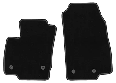 Produktbild von Velours-Fußmatten Vorne für Ford B-MAX 2012-2017 (Minivan) – 2-tlg, Schwarz, passgenau – Wielganizator BASIC