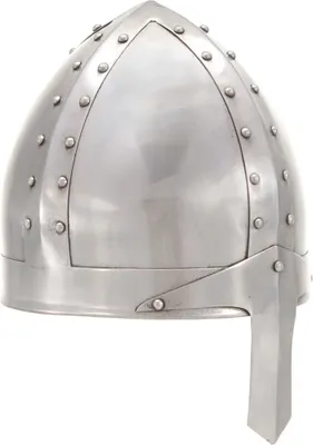 Produktbild von Mittelalterlicher Ritterhelm Antik Replik LARP Silbern Stahl