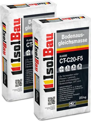 Produktbild von IsolBau Bodenausgleichsmasse 2-20mm Isolbau Ausgleichsmasse 50kg Selbstnivellierende