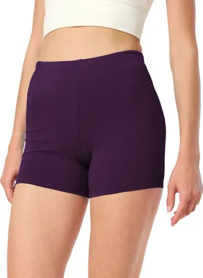 Produktbild von Merry Style Damen Shorts Radlerhose  Kurze Hose Boxershorts aus Viskose MS10-283(Pflaume, S)