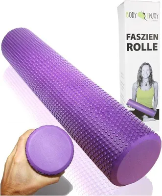 Image de Rouleau en mousse pour auto-massage, 95 x 43 cm, violet, pour le yoga et le Pilates